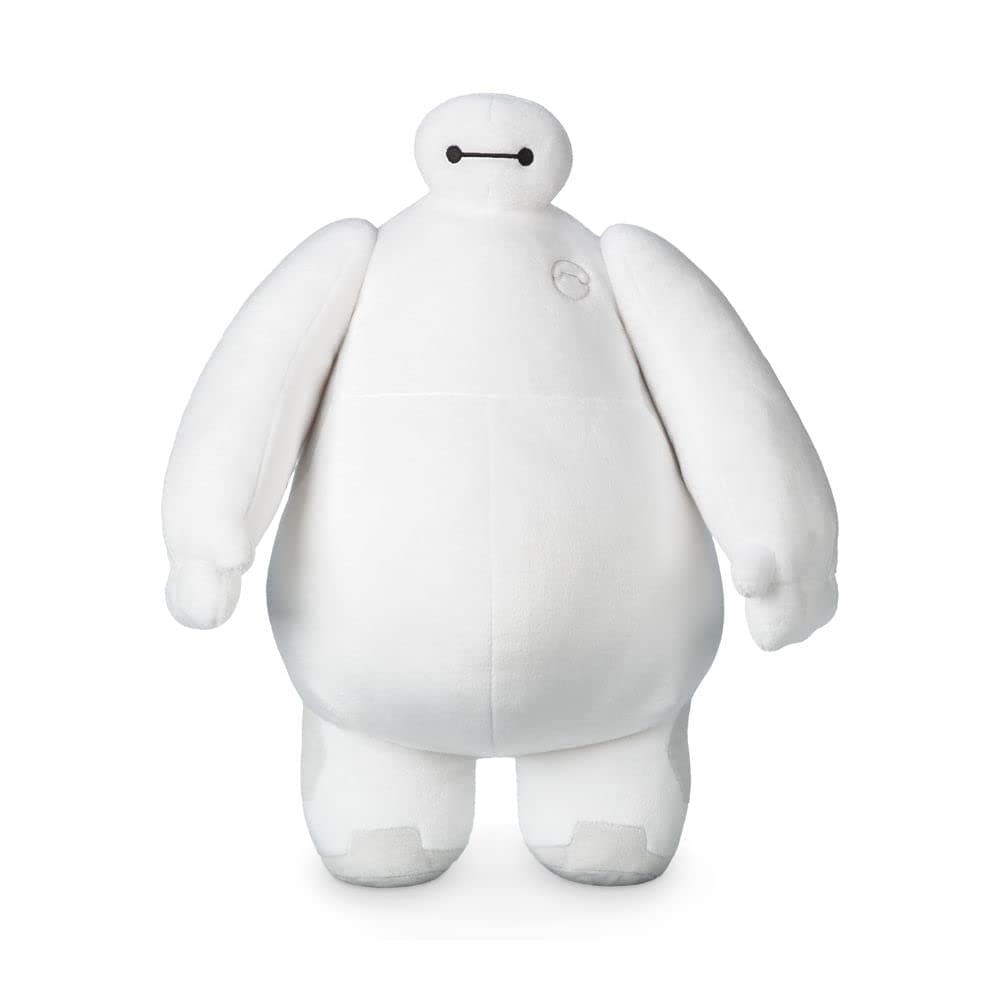 Official Baymax Medium Soft Toy for Kids, Cuddly Character with Fuzzy Texture and Embroidered Details, Disney Plushy Suitable for All Ages
