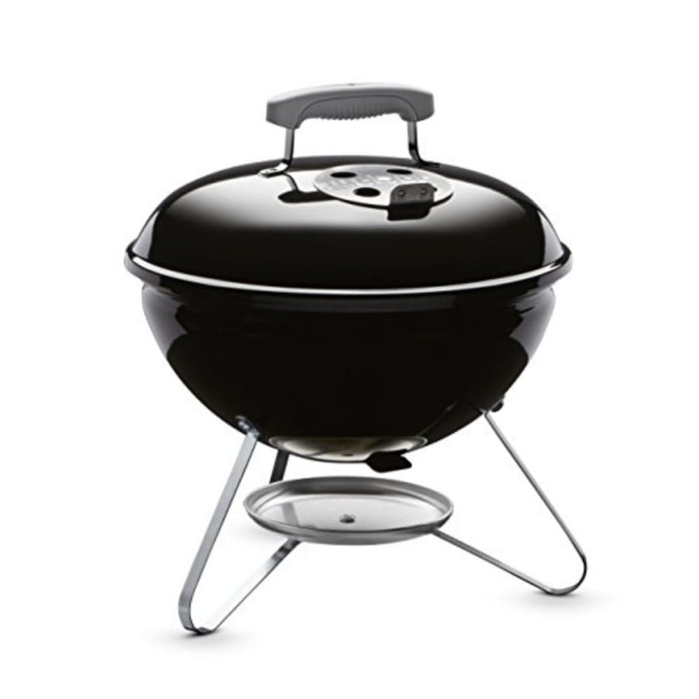 10020 Smokey Joe Silver Charcoal Grill, Black