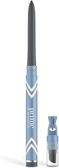 PRIME PROMETICS PrimeEyes Glide Eyeliner for Mature Women – Waterproof, Long-Stay and Mess-Proof – Gel Creme Texture, Discreet Sharpener and Effective Smudger (Smoky)