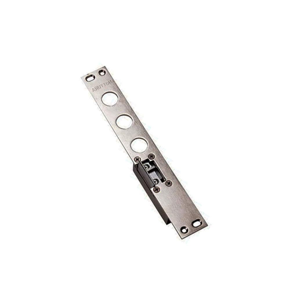 Electric encounter for armored Mottura Art. 94.077 nickel-plated finish with release lever for temporary disconnection (stop for day) and anti-repeater (INTERAXIS 37 mm LEFT)