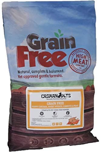 CaspianPets 6kg Puppy Food Chicken Sweet Potato carrots and peas small kibble