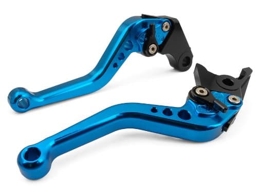 Pair Blue Motorcycle Racing CNC Billet Short Brake Clutch Levers For Yamaha YZF R1 2004 2005 2006 2007 2008 (Y-688/R-104)