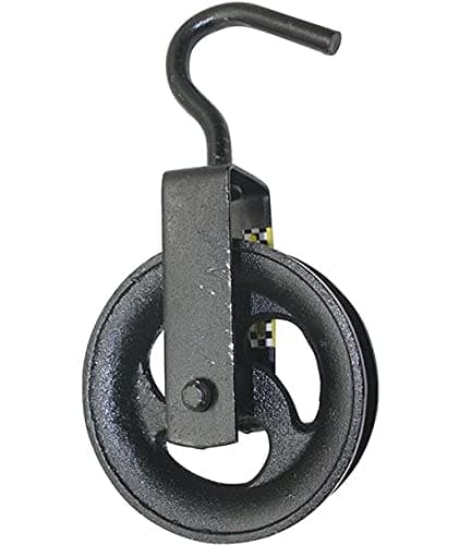 Pulley 110 mm Cast Metal Roll Hand-Wound Pulley With Lifting Hook
