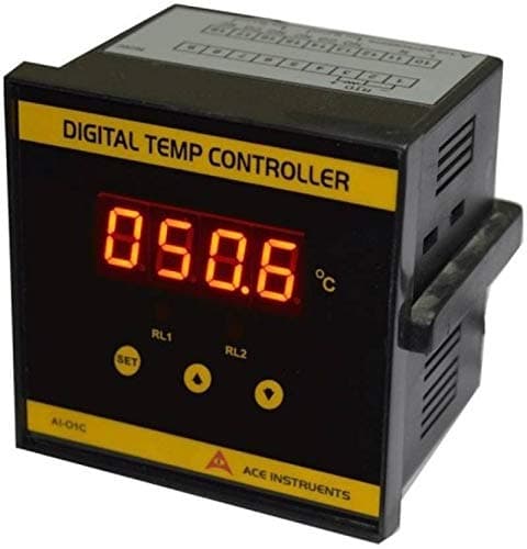 High Temperature indicator Controller with Relay and Analog Output (Input RTD, Pt-100, J Type, K Type) for Industries, HVAC by Ace Instruments Model: AI-01C