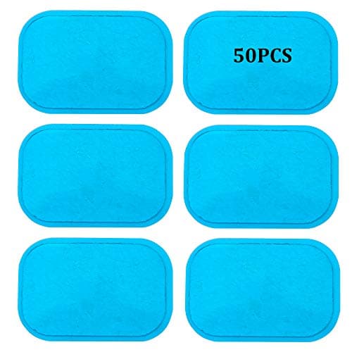 EACOZY ABS Stimulator Gel Pads Replacement Sheets for Muscle Toner Abdominal Workout Belt EMS Trainer Machine, 25 Packs