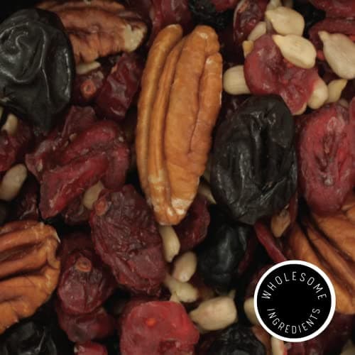 Modern Mill Summer Symphony Mixed Salad Topper By Gourmet Nut - Dried Cranberries,Blueberries,Pecans,Cherries & Sunflower Seeds - Gluten Free,Kosher,Dried Fruit & Nuts Snack -6oz Resealable Bag (3 Pk)