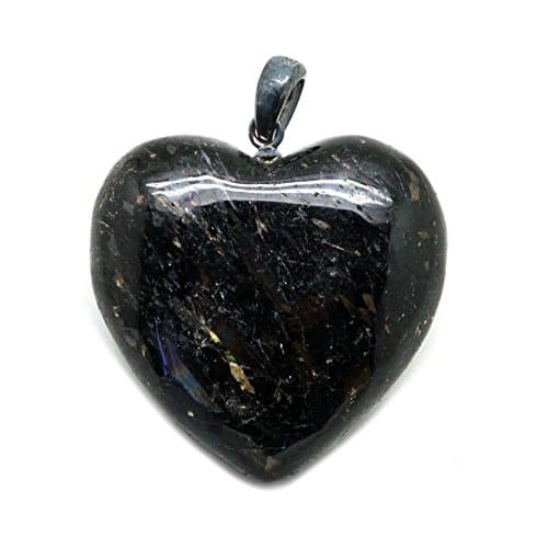 Nuummite Heart Pendant