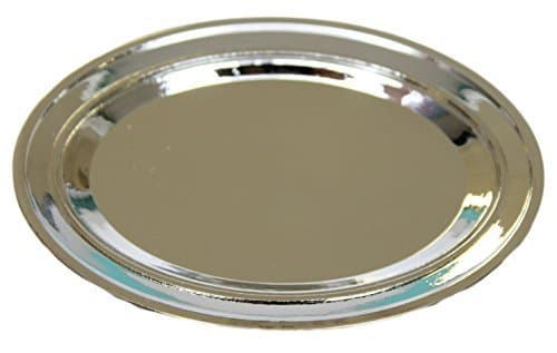 3 Inch Silver Tone Platter Trinket Dish, Ring Holder, Buche Serving Platter by Ganz