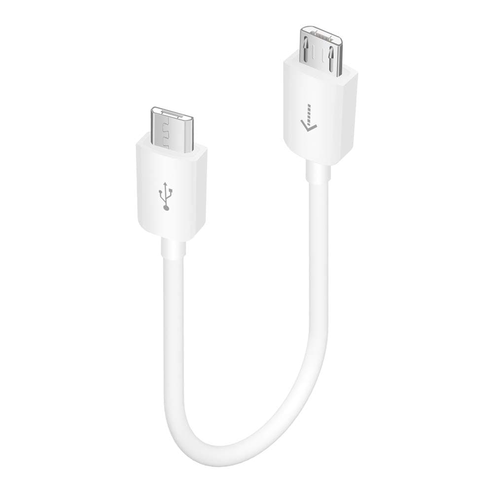 Micro USB Data Cable, COOYA Micro USB to Micro USB Data Transfer Cable for MP3 MP4, 0.33FT Male to Male Micro USB OTG Adapter Sync Cable Compatible with Android Phone, Tablet, PS4, DJI Spark and Mavic