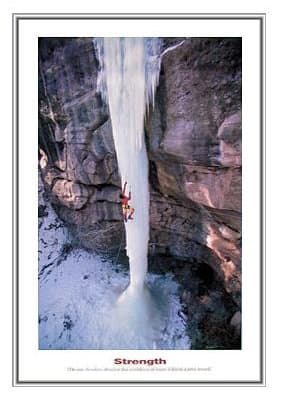 123Posters Strength Framed Motivational Inspirational Poster - Quality Silver Metal Frame 24 x 36