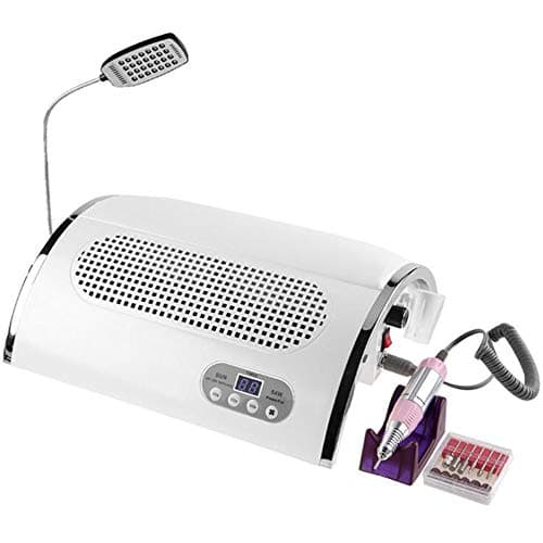 4 in 1 Nail Milling Machine Dust Suction Vacuum 54W LED Nail UV Lamp Metal Polisher Dental Polishing Electric Nail Drill