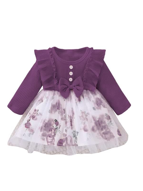 Niren EnterpriseBullfinch Floral Printed Modal Baby Frock for Kids Dress