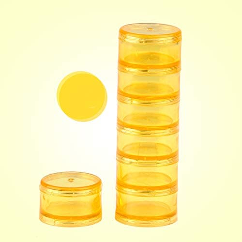 HaiSea Weekly Travel Pill Planner-Monthly Pill Organizer, Daily Month Pill Box-Separate AM/PM Compartments Colors Vary