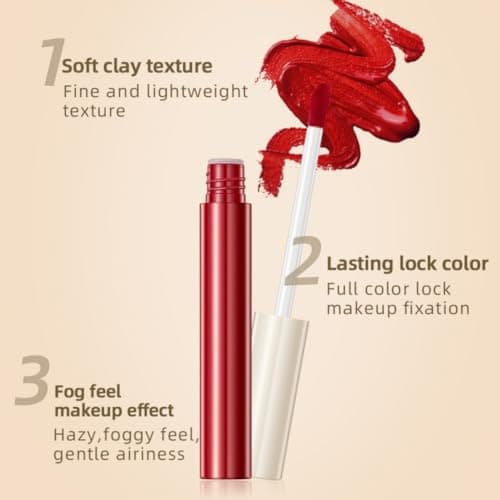 Luxsea Matte Liquid Lipstick Set, 12 Colors Velvet Lip Glosses Kit, Waterproof Long Lasting Colored Lip Stain High Pigmented Moisturizing Black Lipstick Lip Makeup for Women Girls