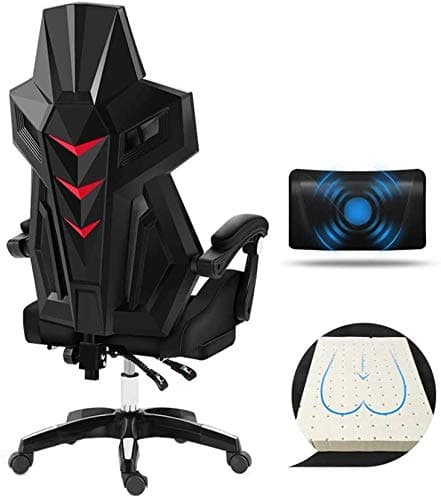 Gaming Chair Computer Chairs Swivel Chair Video Game Chair, Elevating Rotary Reclining Office Chair Built-in Latex Cushion With Footrest Ergonomics Computer Chair Massage Pillow Warm as ever To purs