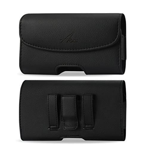 AGOZ for Luna 5.5 4G LTE TG-L800S, Premium Leather AGOZ Pouch Case Holster with Belt Clip & Belt Loops