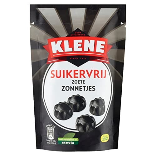 KleneZoete Zonnetjes Liquorice - Sugarfree - 100g