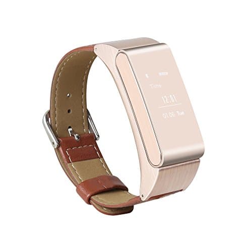 JinSun 2016 New Design M8 2 in 1 Smart Bracelet & Bluetooth Headset Pedometer Pedometer Smart Watch Wristband Sleep Monitor for IOS Android Smart Phone (Rose Gold)