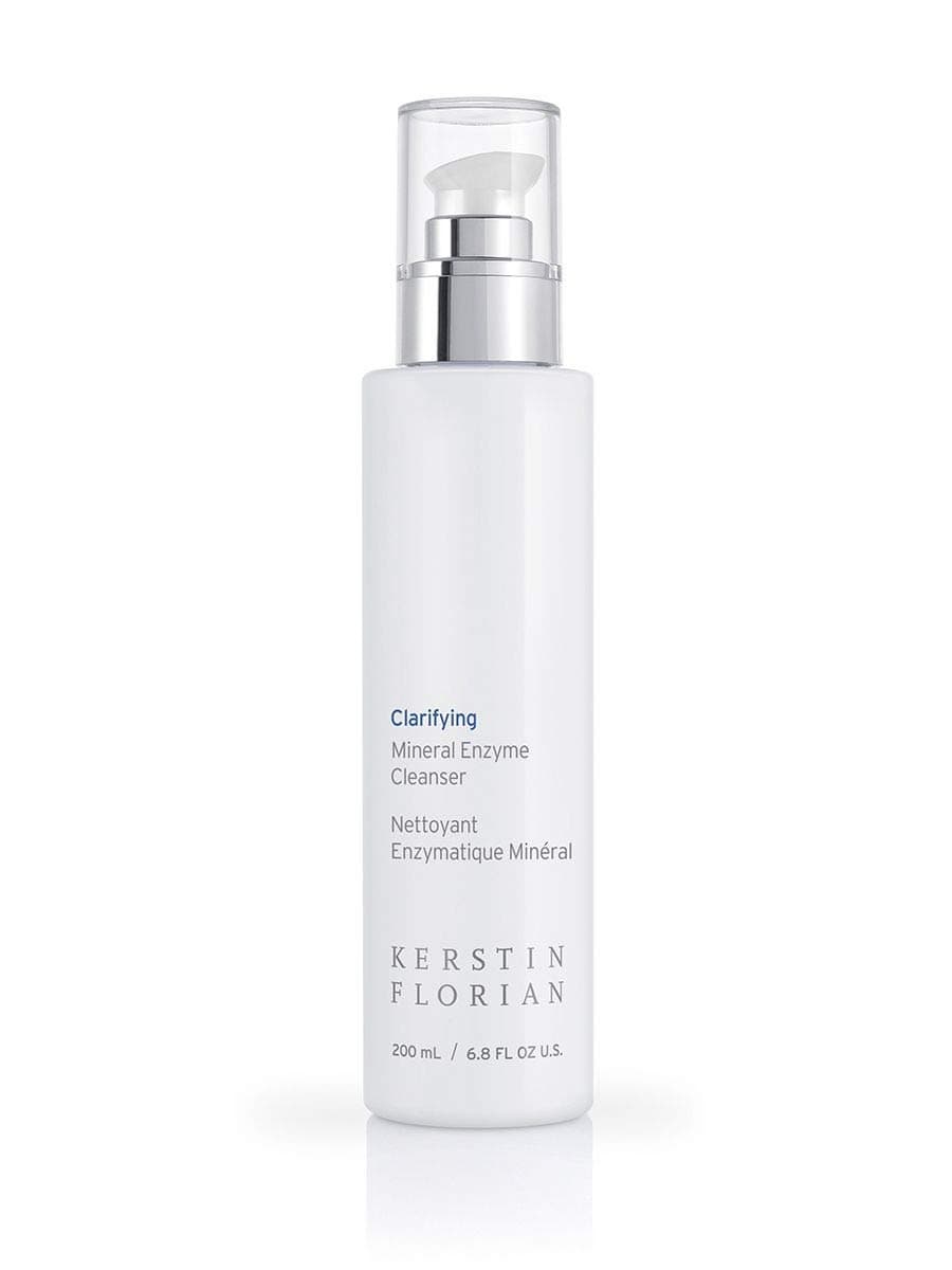 Kerstin Florian Clarifying Mineral Enzyme Cleanser, Gentle Face Wash for All Skin Types, Hydrating Body Wash for Morning or Night (6.8 fl oz)