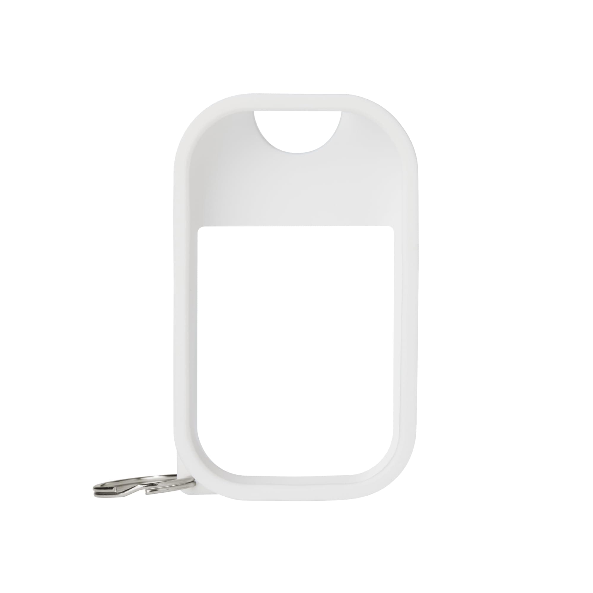 Touchland Silicone Case for Power and Glow Mist Sanitizer (1FL OZ), Protective and Stylish Accessory With Keyring, White