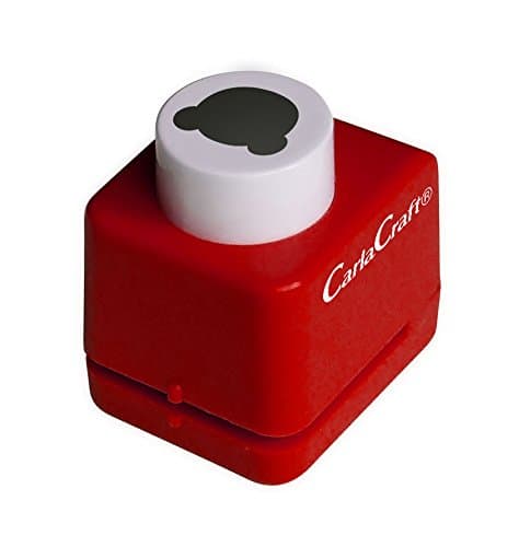 Carla Craft Mini Teddy Bear (1cm Cut Out Shape) Card Paper Craft Punch, Scrapbooking/Love Collection/Designed in Japan