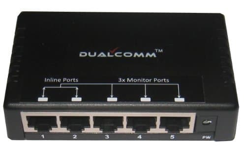 1-to-3 10/100Base-T Ethernet Regeneration Network Tap