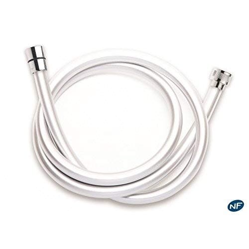 Bathroom replacement anti-twist silver reinforced-PCV shower hose 1.75m 68.9-inch