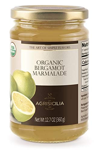 (Pack of 6 JARS) USDA Organic Sicilian BERGAMOT Marmalade 12.7oz.