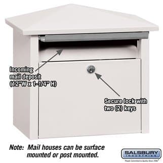 Security Mail House Box (White)