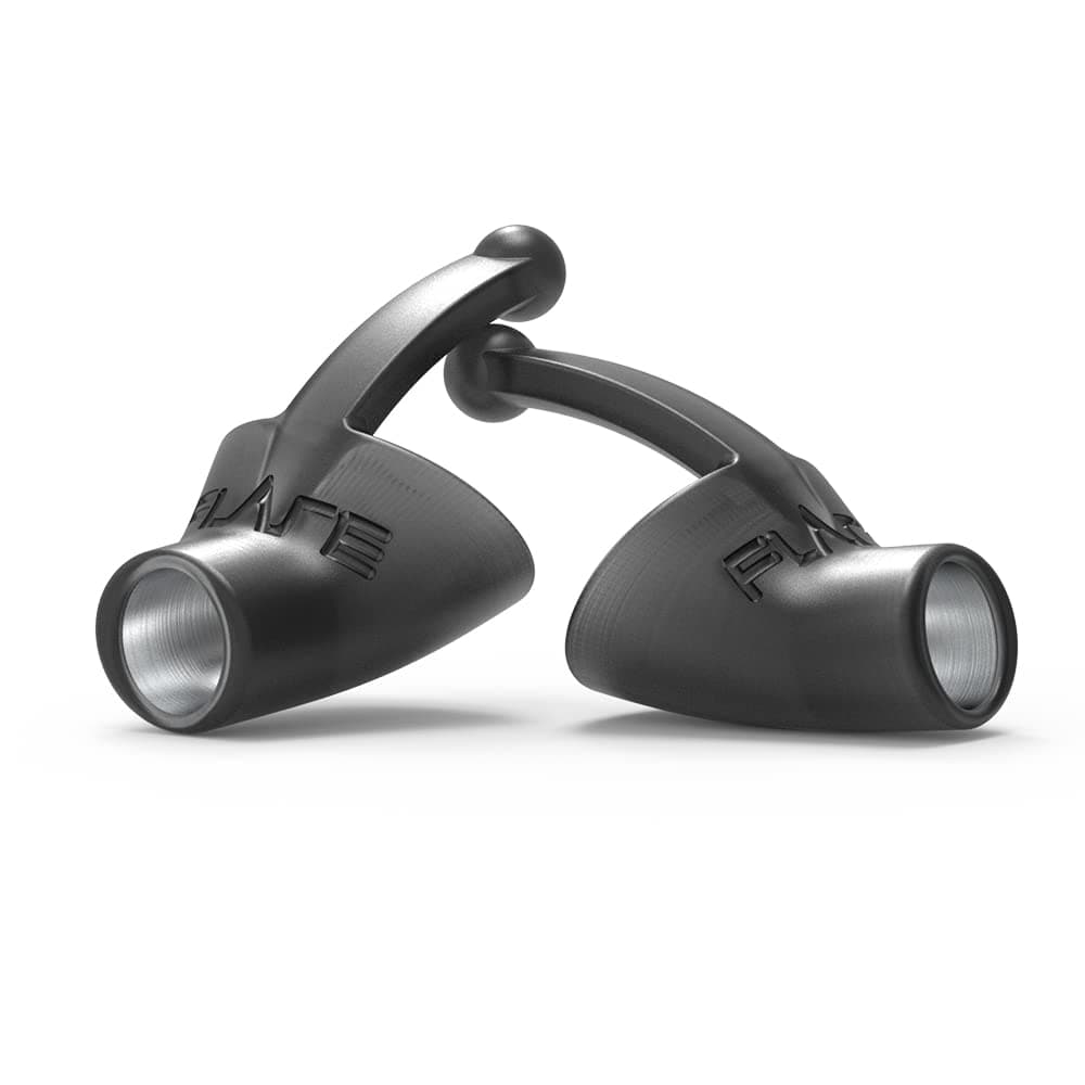 Flare Calmer Pro Mini – Ear Plugs Alternative – Reduce Annoying Noises Without Blocking Sound – Premium Version - Soft Reusable Silicone with Aluminum Core - Black Ice