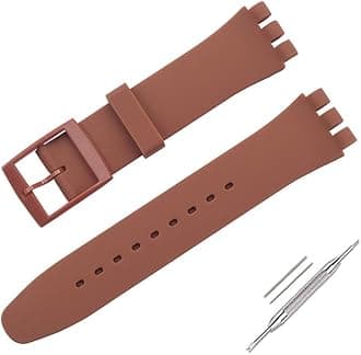 Watch Strap for Swatch, Silicone Waterproof Watch Strap