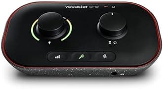 Vocaster One — Podcasting Interface for Recording as a Solo Creator. Use Auto Gain, Enhance, and Mute for Easy Podcasting. Small, Lightweight, and Powered by Computer