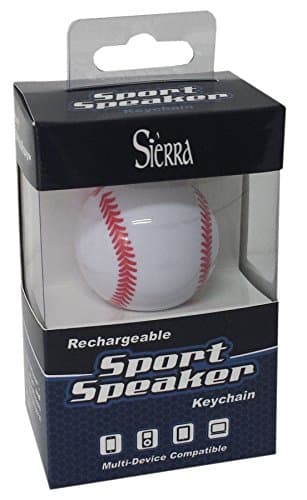 Sierra Sport Portable Wireless Bluetooth Speaker Keychain Baseball