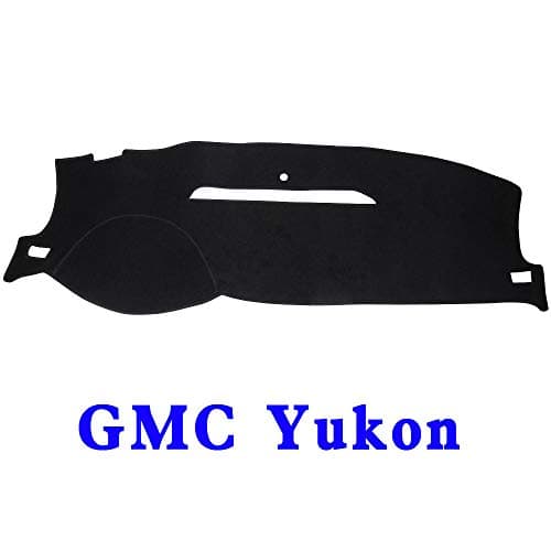 JIAKANUO Auto Car Dashboard Dash Board Cover Mat Fit for GMC Yukon 2007-2014 (Black) MR001