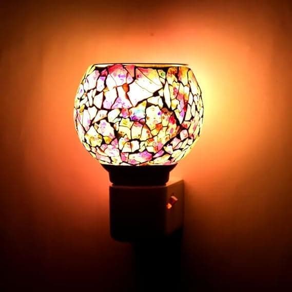 Electric Ceramic Kapoor | DANI Stand | KAPUR Incense Burner | Electric Kapoor DANI | Diffuser Glass Burner Aromatic Essential Oil Dual-Function Light & Scent Device DESIGN-KD-15