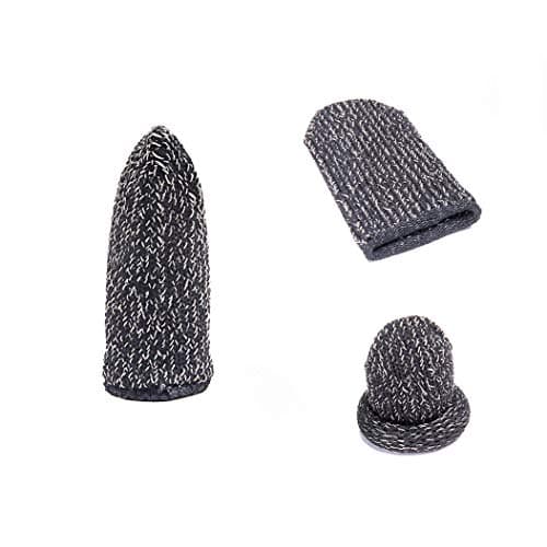 GuangTouL 8 Pcs Mobile Game Finger Sleeve Controller Finger Sleeve Compatible with PUBG Mobile Game Controller Sensitive Shoot and Aim Keys for Android iOS Joysticks PUBG Knives Out Rules of Survival