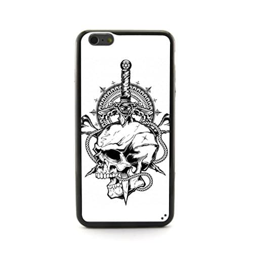 CaseCityLiu - Evil Eye on the Knife Skull Pattern Design Plastic+TPU Case Cover for Apple iPhone 6 Plus 6th 6Generation 5.5" inch