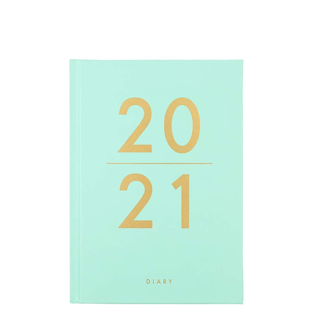 Paperchase A5 Pretty Floral Mint Academic Diary 2020-2021, Mid Year