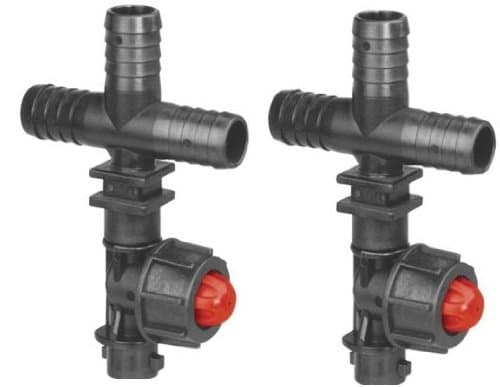 COUNTYLINE NOZZLE BODY Cross With Diaphragm and Quick Outlet (qty 2)