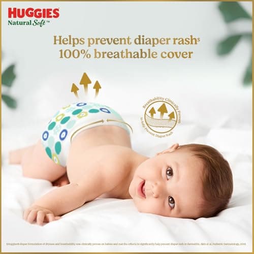Huggies Natural Soft Premium Baby Diaper Pants, Our No.1 Soft Pants, Large (L) Size (9-14 Kgs), Sumo Pack of 150 diapers | Cloud Softness All over with India's 1st Cloud Touch BeltTM
