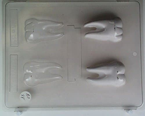 Tooth, Realistic Looking Detailed Teeth Chocolate Pieces Candy Mold AO088