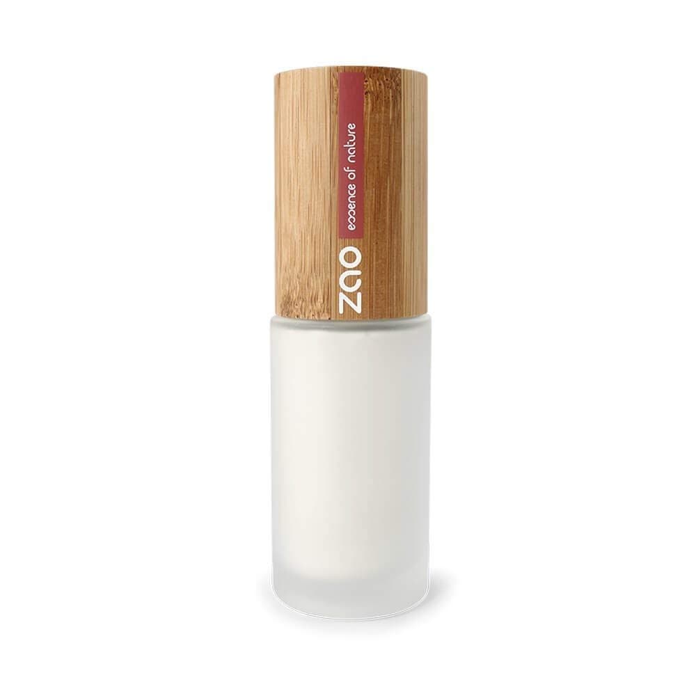 Zao Light Complexion Base 700 White Make-Up Primer with Bamboo Container Certified Bio/Ecocert/Cosmebio/Natural Cosmetics)