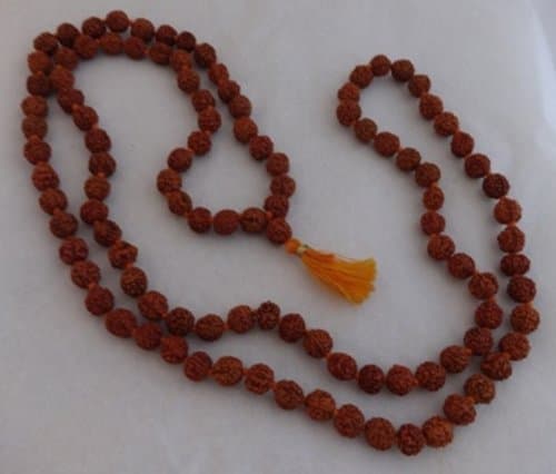 Stonechannel Rudraksha Mala 8 To 9 Mm Size 5 Face(Mukhi) 108 Beads Jap Mala