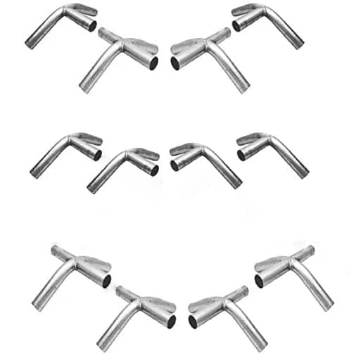 Canopy Fittings Coupling bundle of 12 High Peak Connectors in multi-packs, including 6 End (3Way) and 6 Mid (4Way) fittings, all with a diameter of 1-3/8".