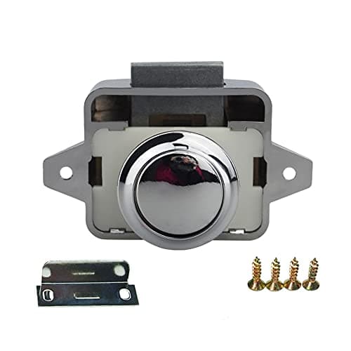 Encell Set of 5 Push Button Latch Cupboard for RV Camper Motor Home Caravan