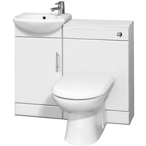 Trueshopping Sienna Vanity Unit and Toilet Cloakroom Pack