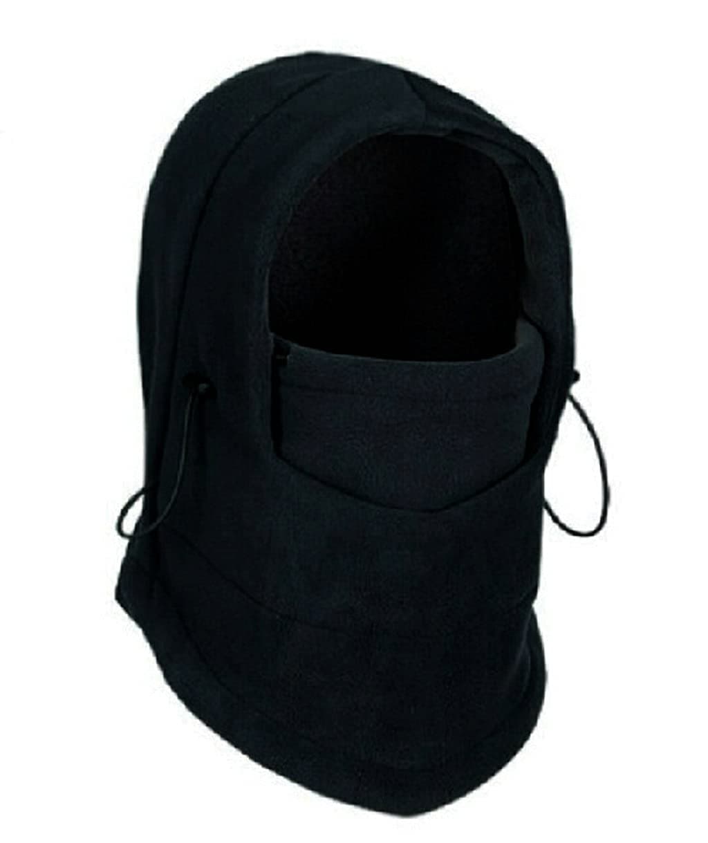 Black Winter Warm Fleece Thermal Sports Motobike Bike Balaclava Style Ski Face Mask Hood Hat