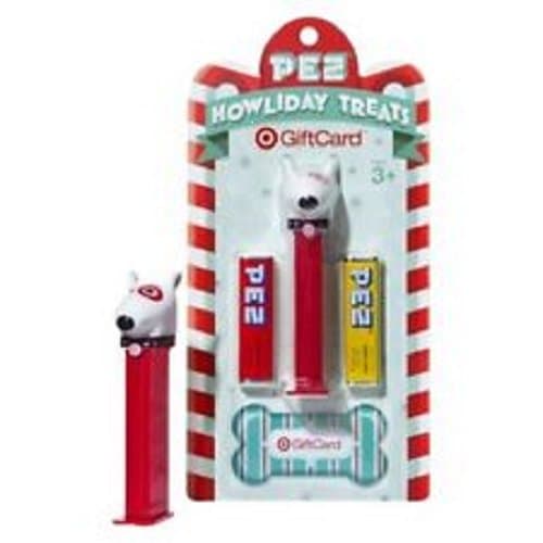 Brand NEW in Sealed Package: Target Bullseye Dog PEZ Dispenser & $5 Gift Card [HARD TO FIND!]