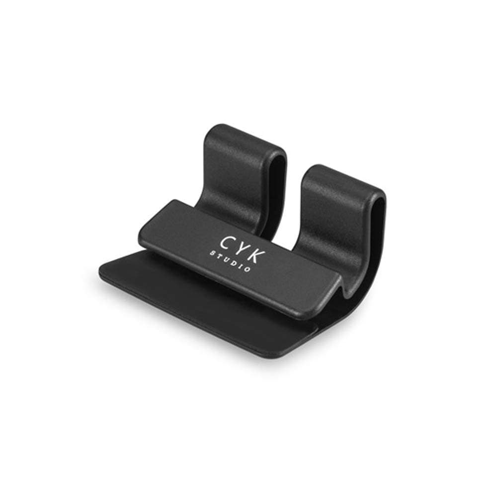 Eutuxia Keyboard Clip Phone Holder, Cell Phone Stand Mount Dock Accessory for Desk [Black]