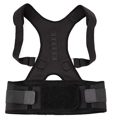 Shoppozone Real Doctor Posture Corrector, Shoulder Back Support Belt Men and Women Brace Support Device for Neck Pain Relief, Improve Bad Posture Chest Belt Posture Corrector Belt(Black) (L)